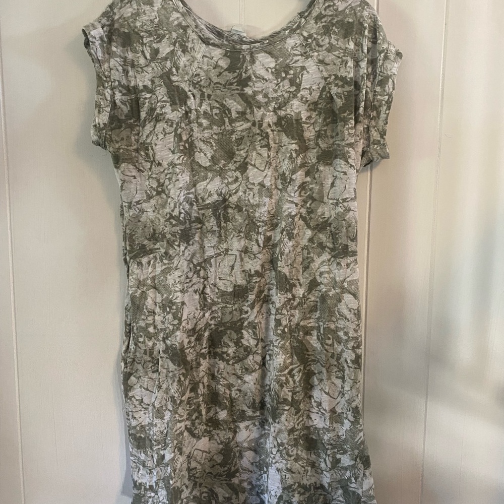 Merrell Gray and Green Patterned Fabric